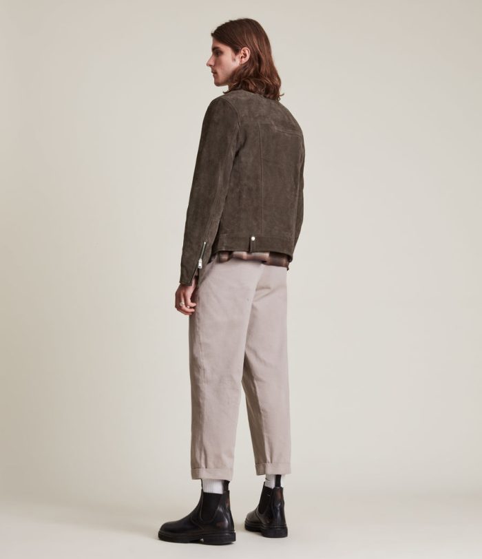 Neko suede biker brown jacket for men - Image 2